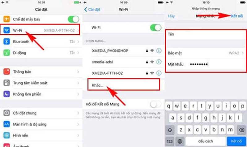 điện thoại không bắt wifi