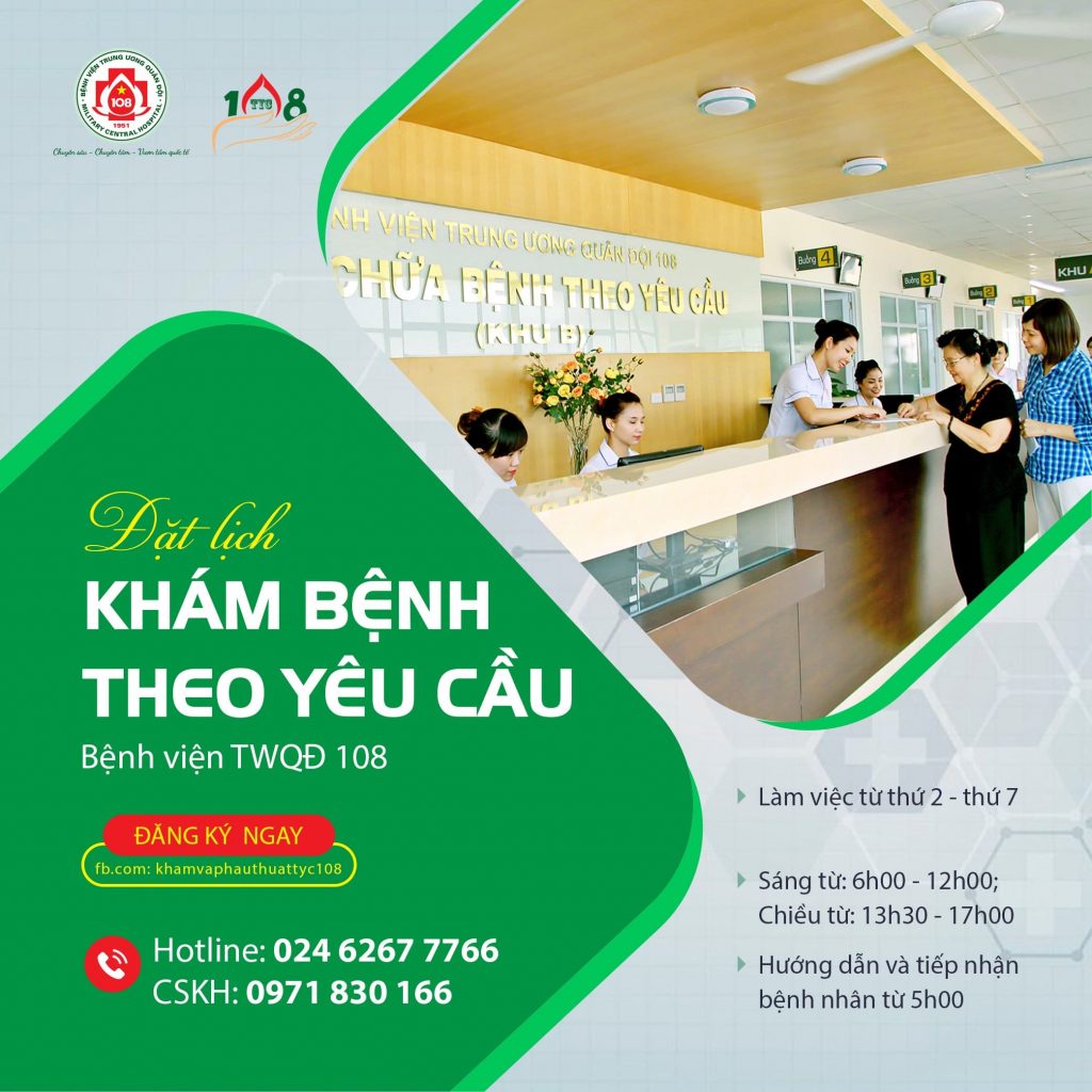 đặt lịch khám bệnh viện 108