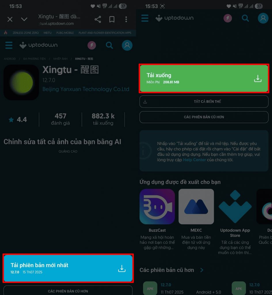 cách tải xingtu trên android