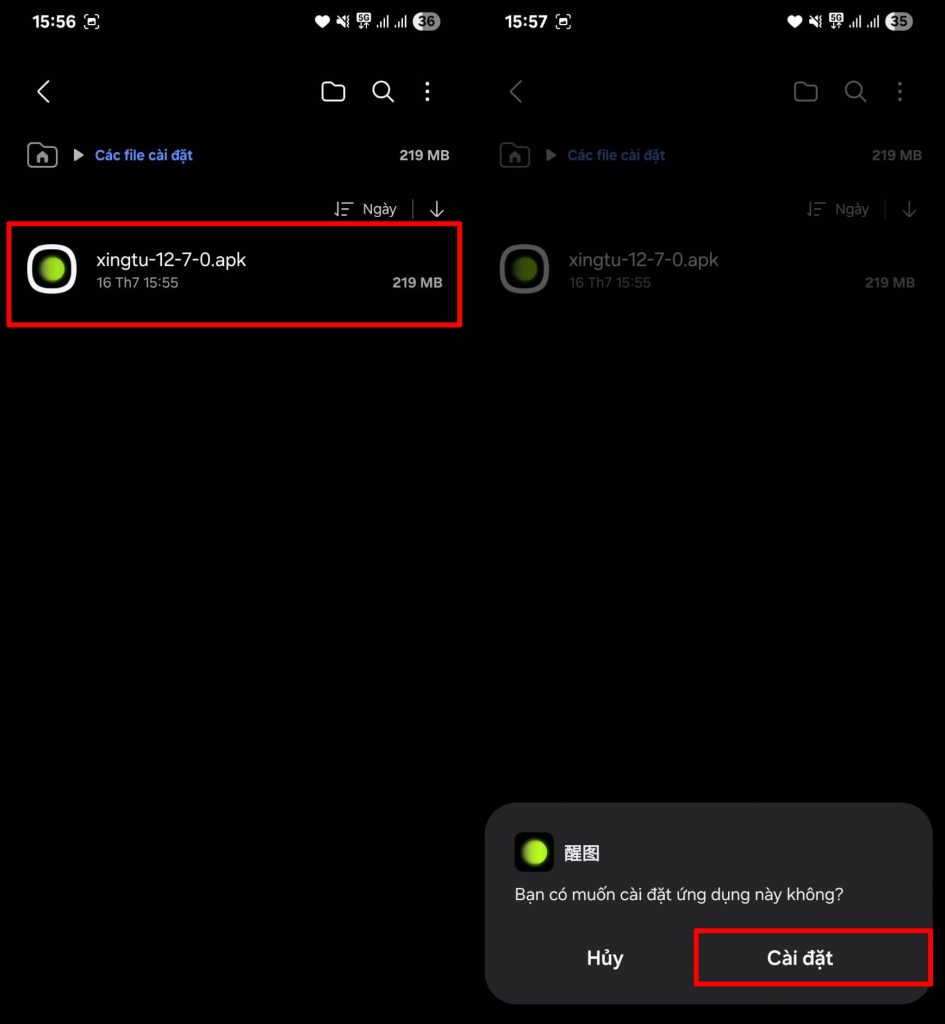 Cách tải xingtu trên android