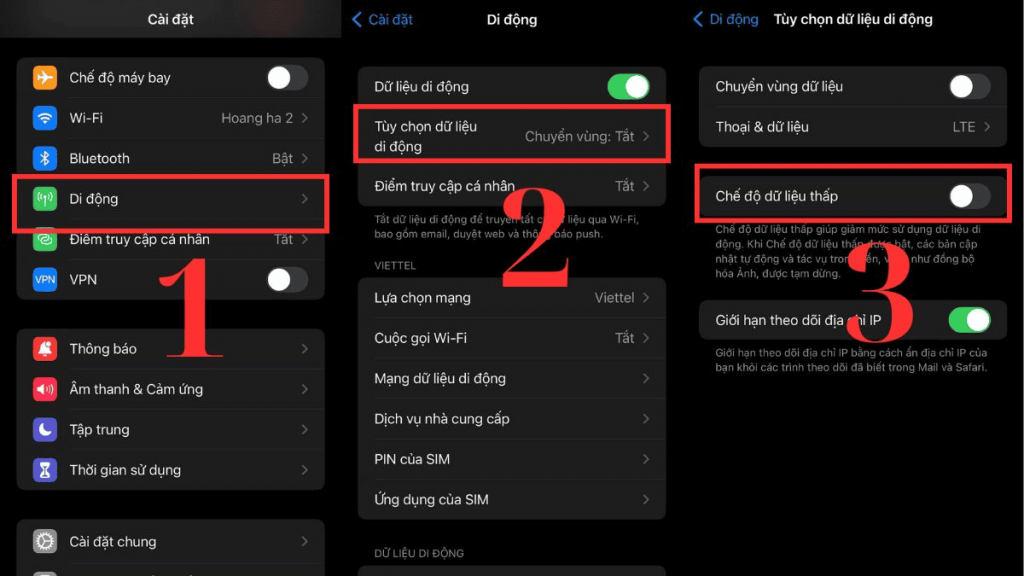 Cách tăng tốc độ mạng 4G trên iphone