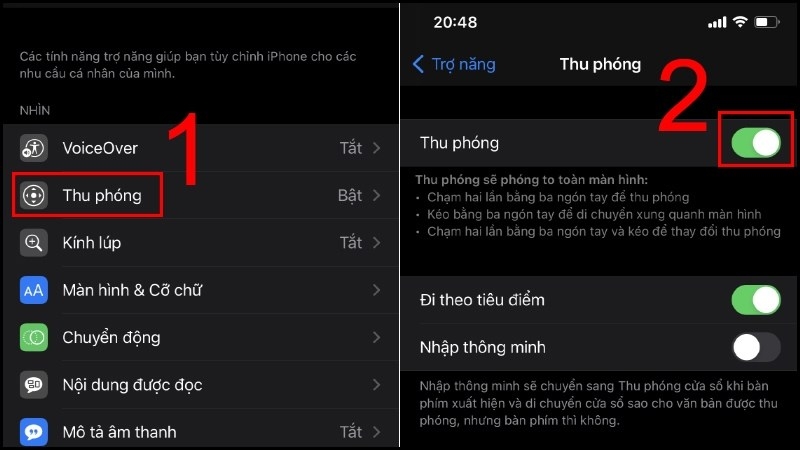 cách thu nhỏ màn hình ihpoen khi bị phóng to