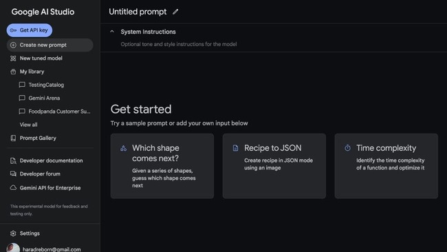 cách dùng Google AI Studio