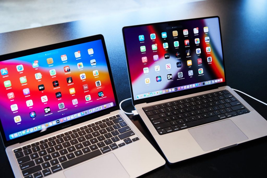 so sánh macbook air và pro