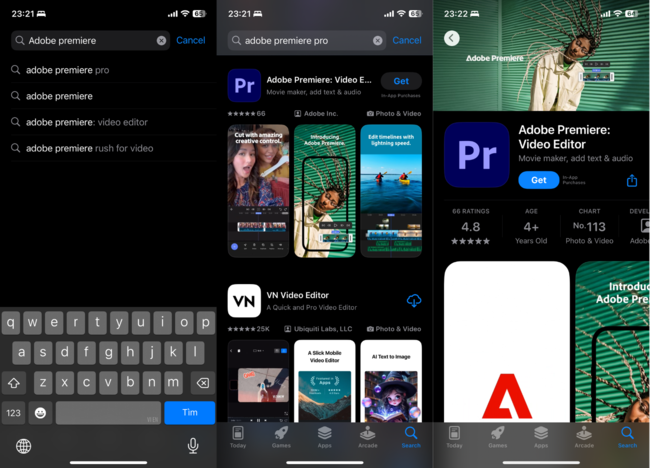 cách sử dụng Adobe Premiere trên điện thoại