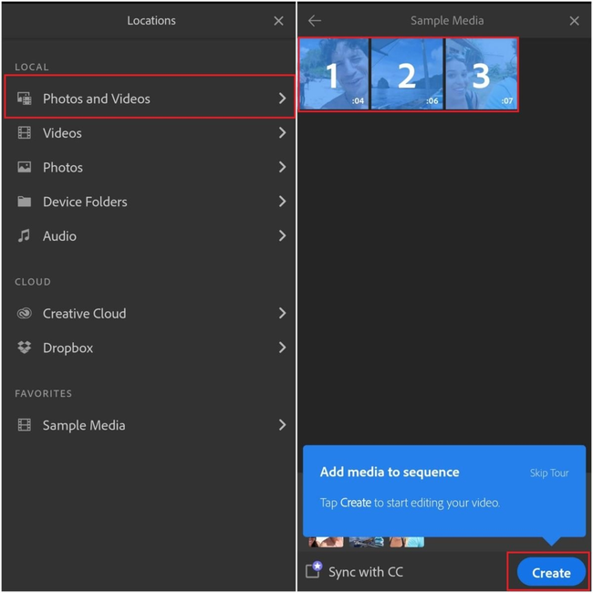 cách sử dụng Adobe Premiere trên điện thoại