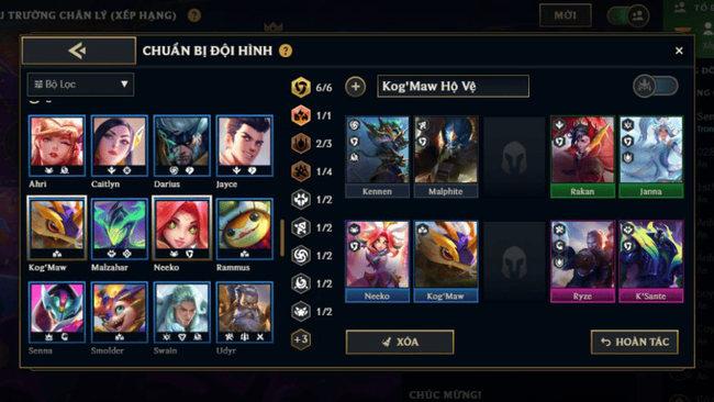 đội hình Kog’Maw Hộ Vệ đội hình Kog’Maw Hộ Vệ