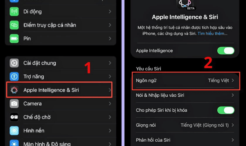 apple inteligence tiếng việt
