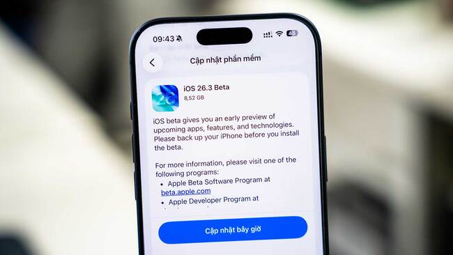 ios 26.3 ra mắt 