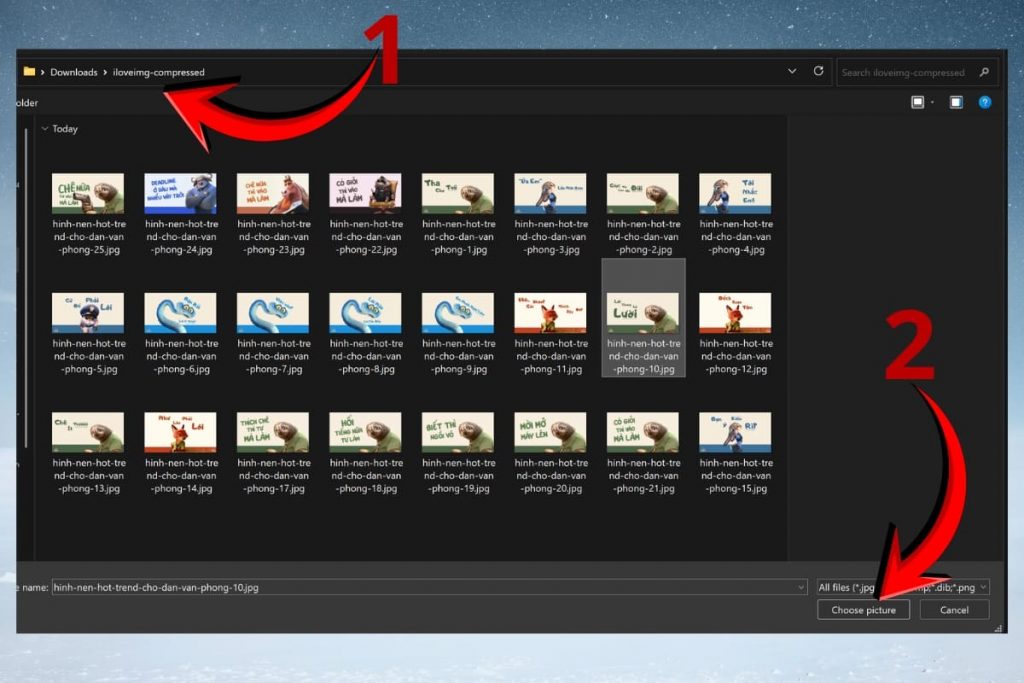 cài hình nền hot trend
