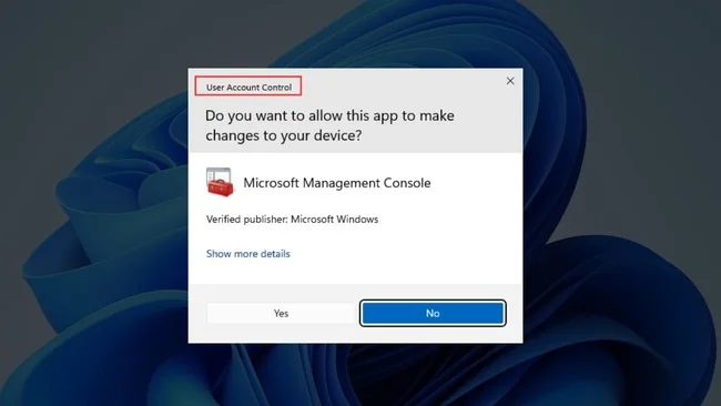 tắt User Account Control Win 10