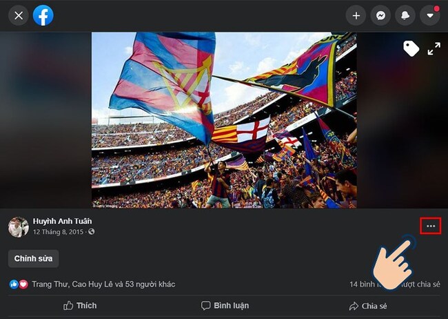 cách xóa ảnh bài Facebook trên máy tính