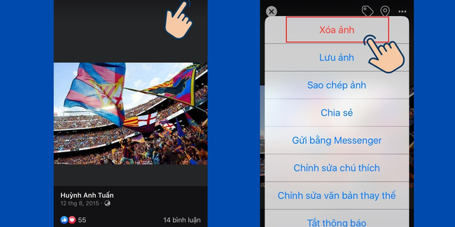 cách xóa ảnh đại diện