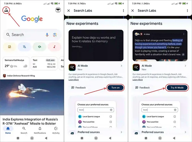 chế độ AI trong Google chế độ AI trong Google