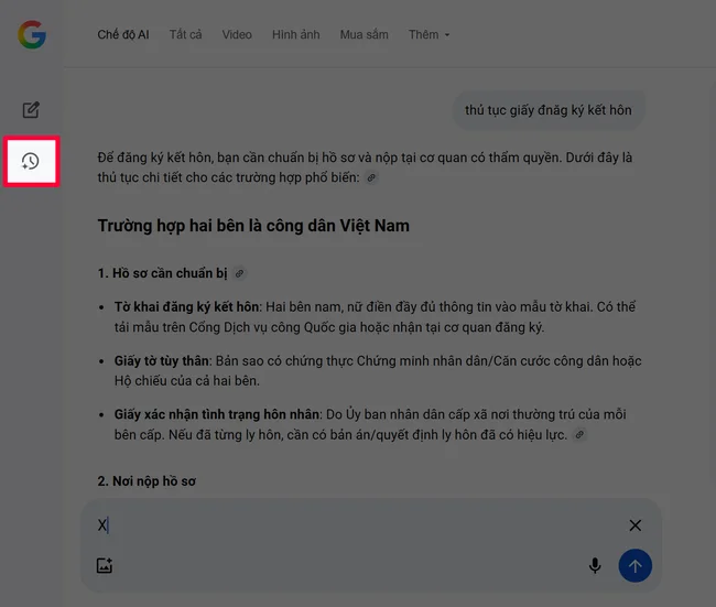 chế độ AI trong Google chế độ AI trong Google