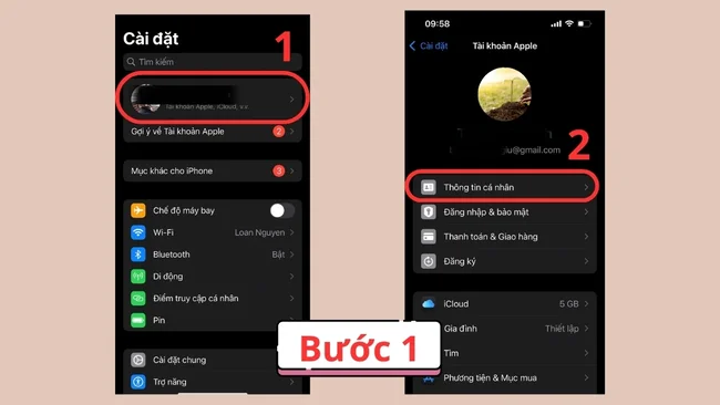 đổi tên trên iCloud nhanh chóng