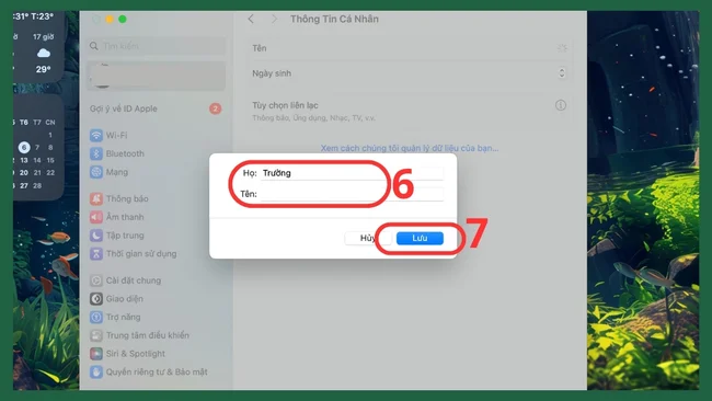 đổi tên cho iCloud