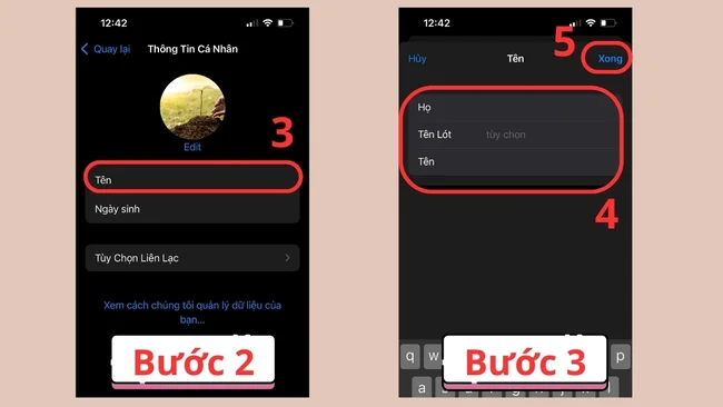 đổi tên trên iCloud nhanh chóng