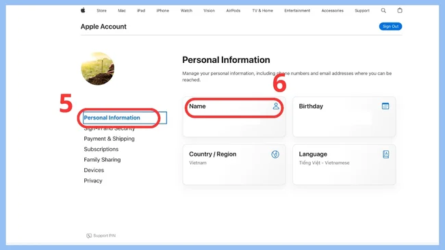 đổi tên trên iCloud nhanh chóng