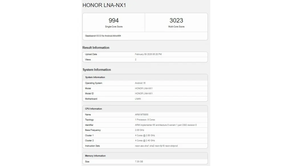 honor 600 lite