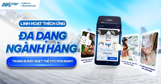 thanh toán điện tử qua ứng dụng VTC POS