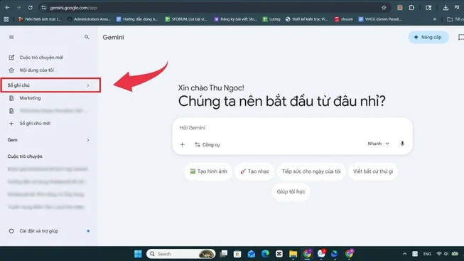 sử dụng Gemini