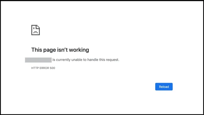 Nguyên nhân gây ra HTTP Error 500