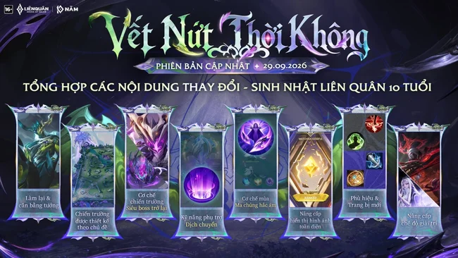 bản cập nhật Liên Quân mới nhất