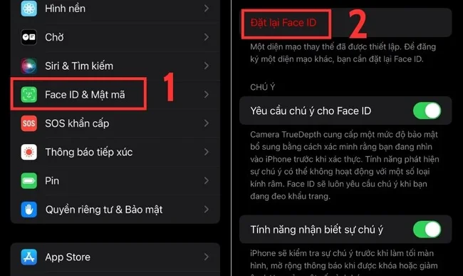 cách xử lý lỗi Face ID 