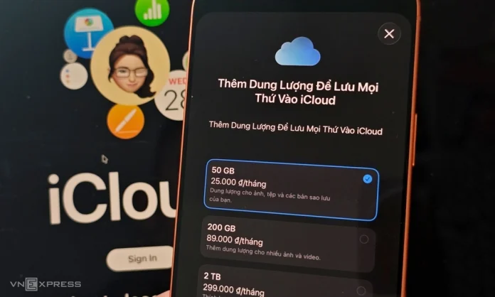 giá icloud